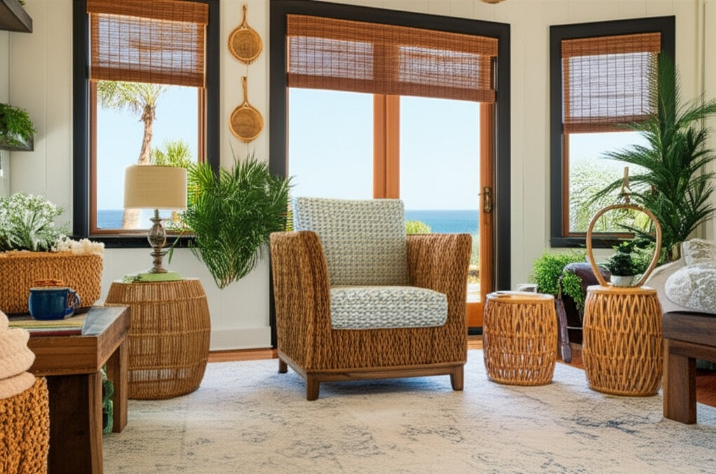 Java Rattan Lounge Chair by Capris Furniture Model OC738