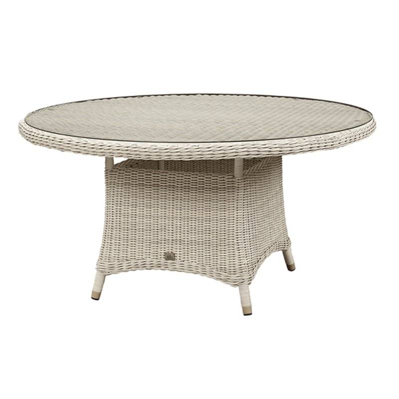 Paddock Patio Wicker 59 Inch Round Table TB9868 by Beachcraft