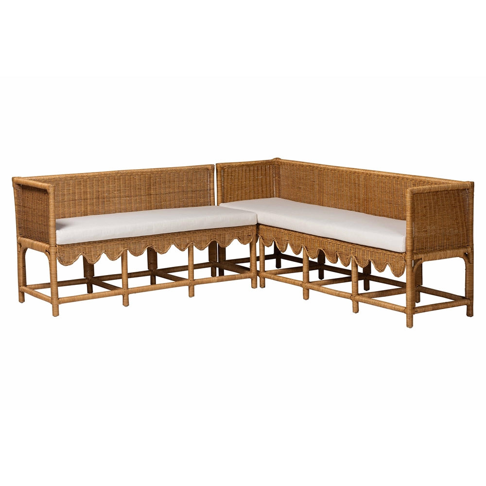 Palm Coast Rattan Dining Nook Set