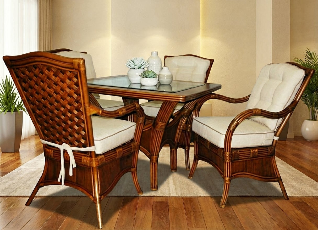 Palm Coast Rattan 6 Pc Dining Set Model PC-DINSET by Wicker Fair