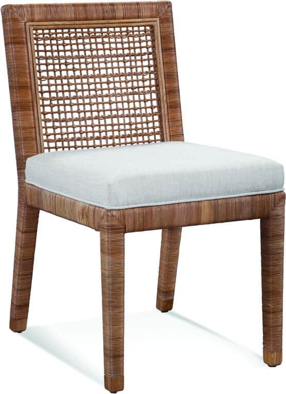 Pine Isle Rattan and Wicker 5 Pc Round Dining Set Model 1023-028-1051-75 Made in the USA by Braxton Culler