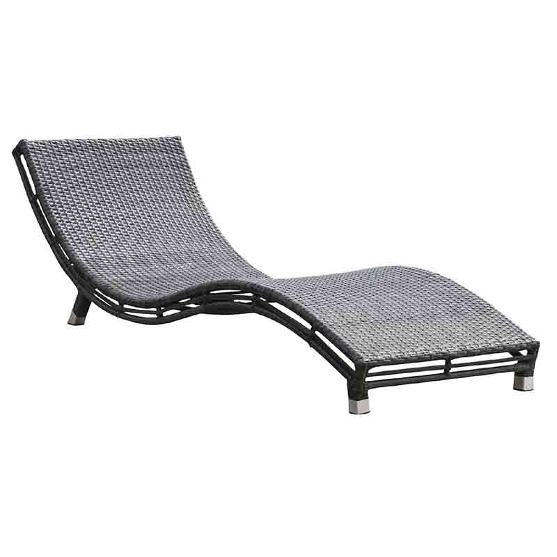 Outdoor Graphite Curve Chaise Lounge by Panama Jack Model PJO-1601-GRY-CC