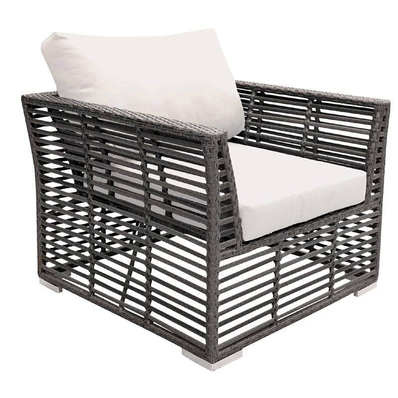 Outdoor Graphite Lounge chair with Cushions by Panama Jack Model PJO-1601-GRY-LC