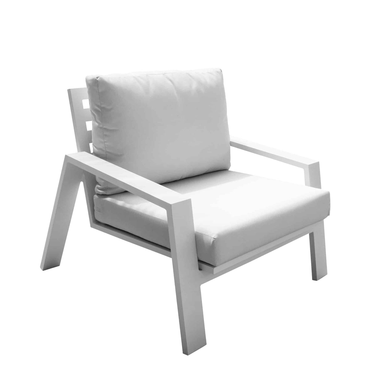 Panama Jack Outdoor Mykonos Lounge Chair by Hospitality Rattan Model PJO-2401-WHT-LC