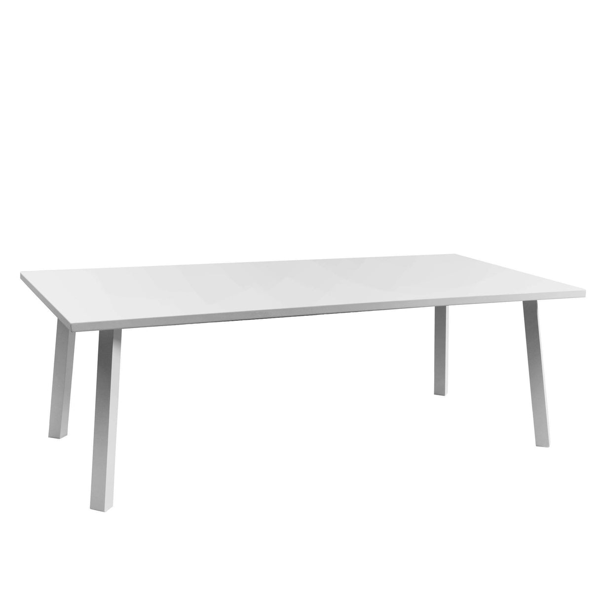Panama Jack Outdoor Mykonos Rectangular Table by Hospitality Rattan Model PJO-2401-WHT-RT-GL