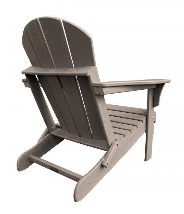 Outdoor Polyresin Folding Taupe Adirondack Chair by Panama Jack Model PJO-4001-TAUPE