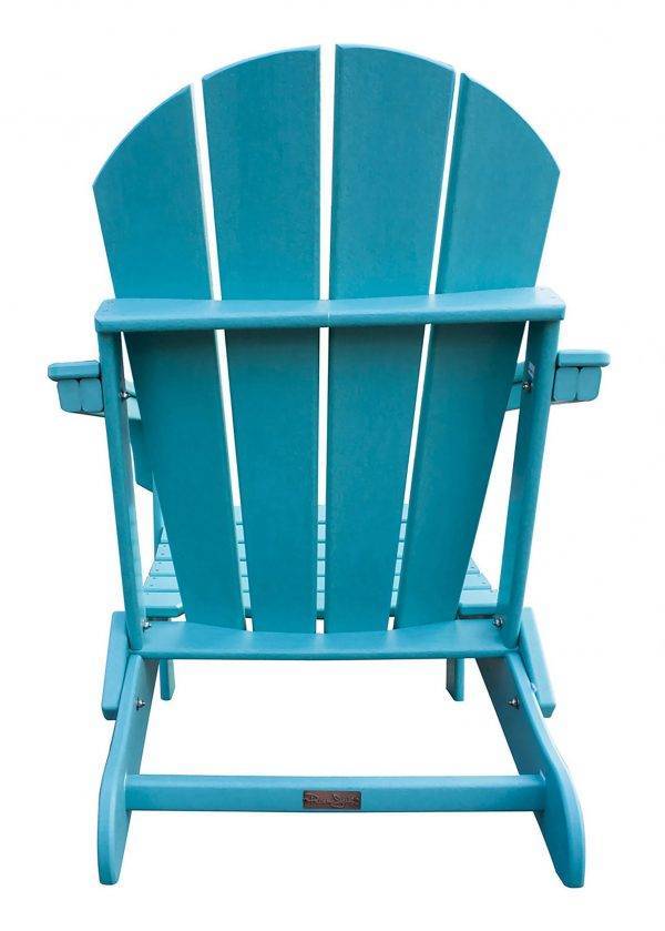 Outdoor Polyresin Folding Teal Adirondack Chair by Panama Jack Model PJO-4001-TEAL