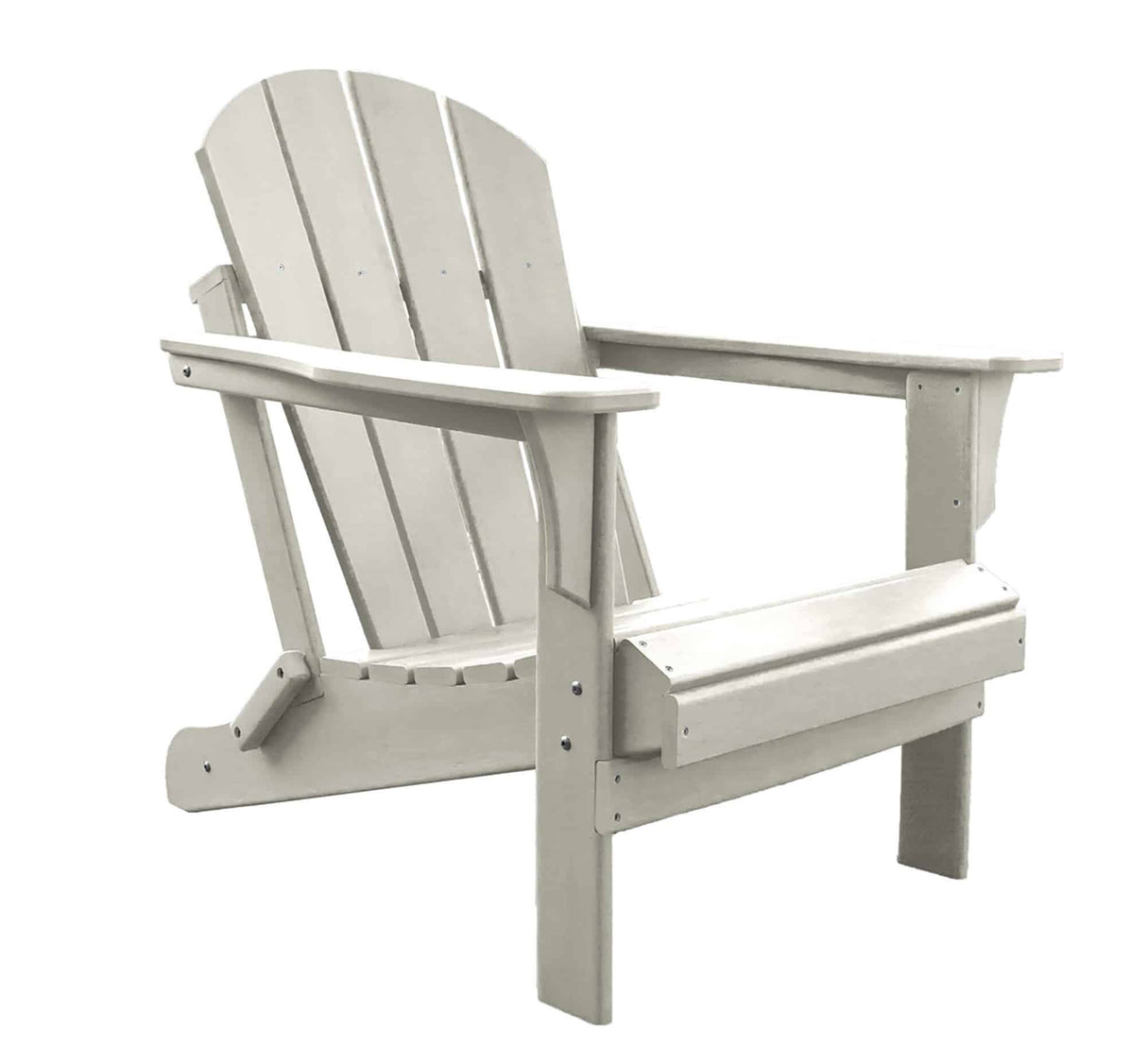 Outdoor Polyresin Folding White Adirondack Chair by Panama Jack Model PJO-4001-WHTE