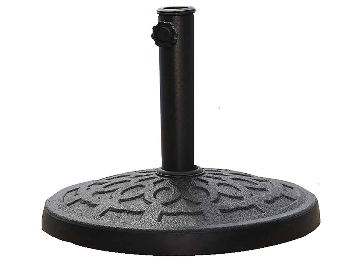 Panama Jack Outdoor Resin Umbrella Base For Dining Tables (25 Lbs.) by Hospitality Rattan Model PJO-6001-ESP-RB