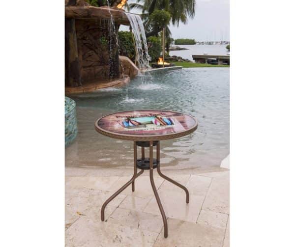 Panama Jack Outdoor CafÉ Chairman Of The Boards Bistro Table by Hospitality Rattan Model PJO-9001-ESP-BTC