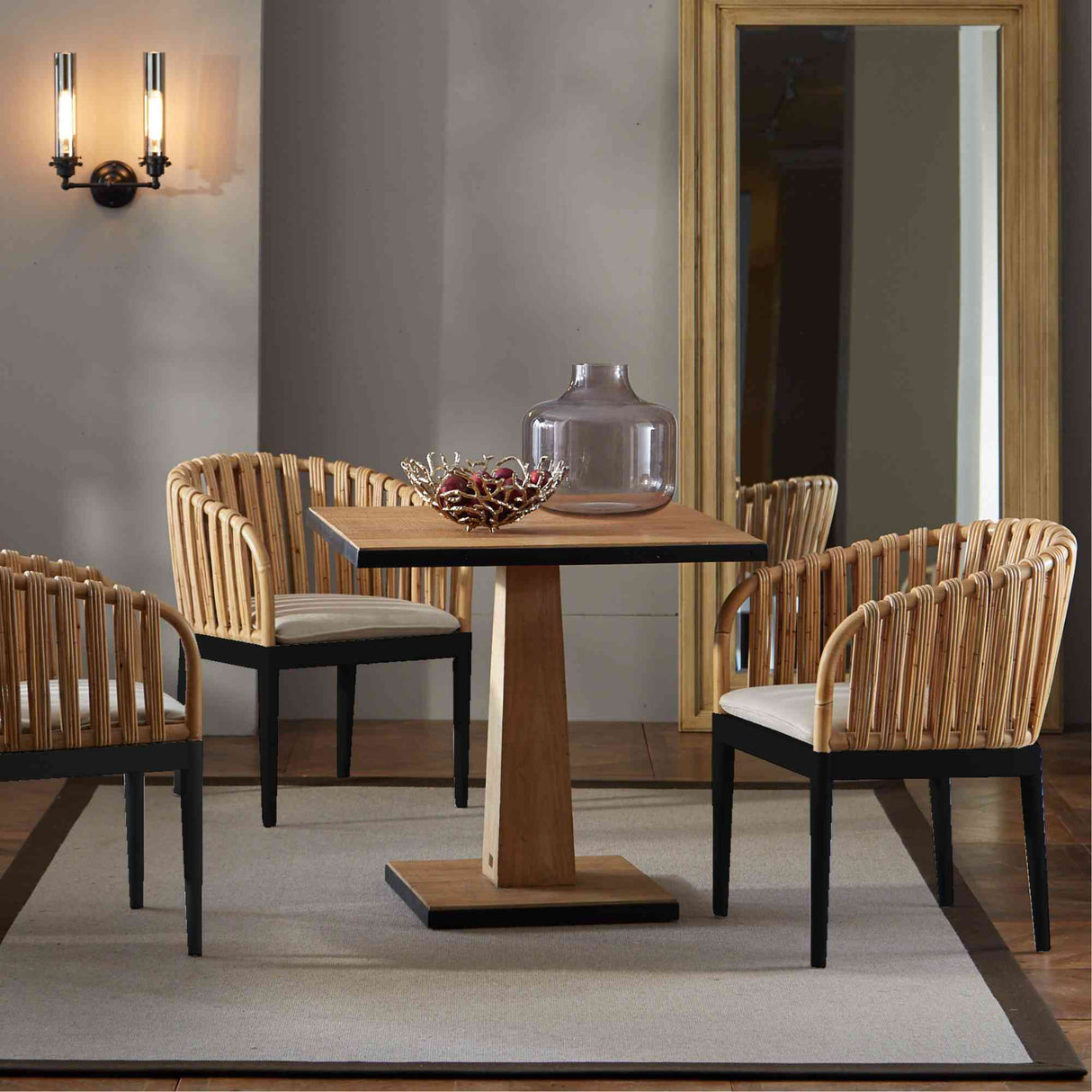 Java Indoor Dining Chair Model PJS-2301-NAT-DAC by Panama Jack