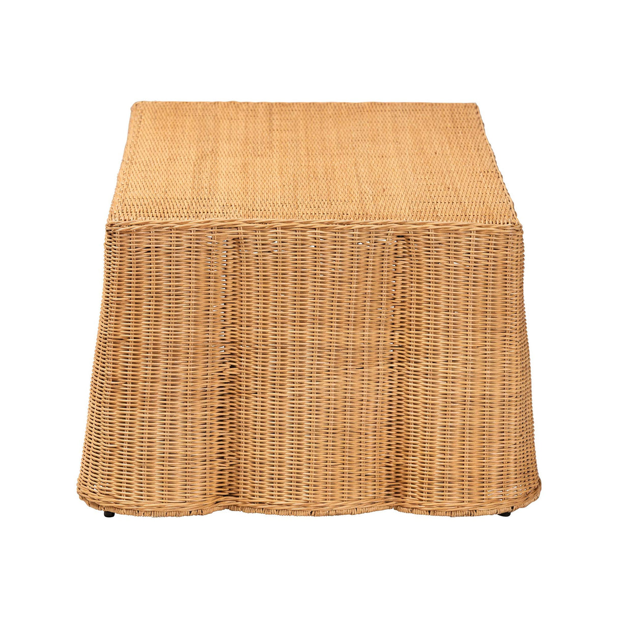 Palm Salloped Rattan Coffee Table by Wicker Fair