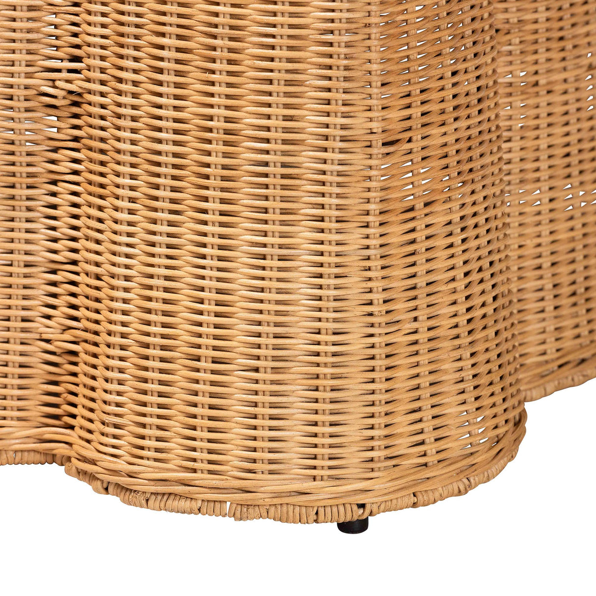 Palm Salloped Rattan Coffee Table by Wicker Fair