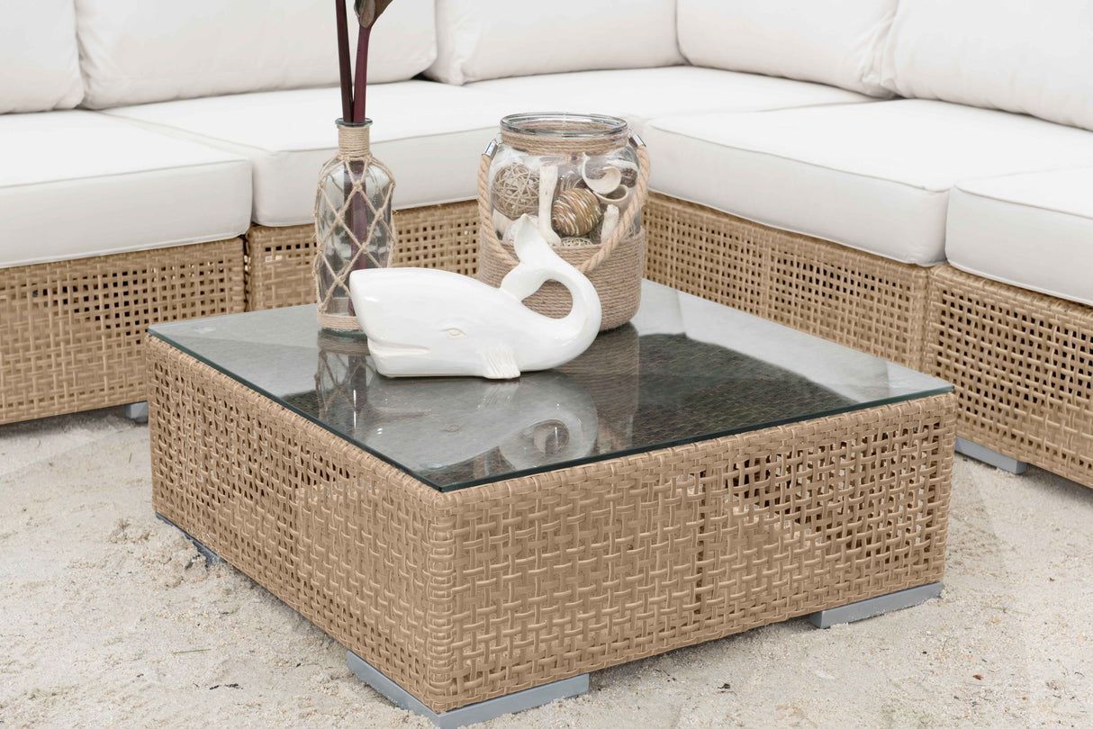 Austin Outdoor 5-Piece Seating Set Model PJO-3801-NAT-5PC-GL by Panama Jack