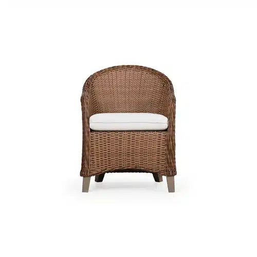Pine Island Outdoor Wicker Dining Chair in Nutmeg Model 651710NTM