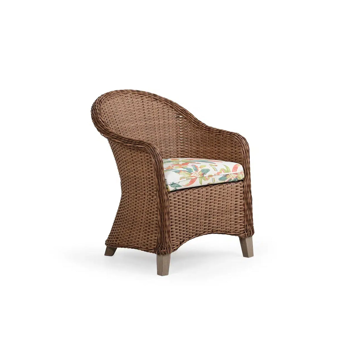 Pine Island Outdoor Wicker 3 Piece 42" Round Dining Set in Nutmeg Model Pine-Island-NTMWTK-3PC-Bistro-Dining – Choice of Cushions Made in the USA
