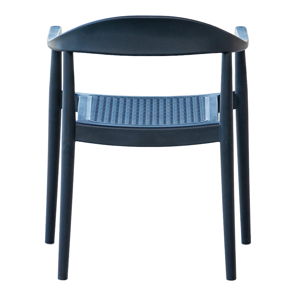 Kennedy Set of 2 Stackable Armchairs – Anthracite Model RBO-KENNEDY-ANT-AC-SET2 by Rainbow Outdoor