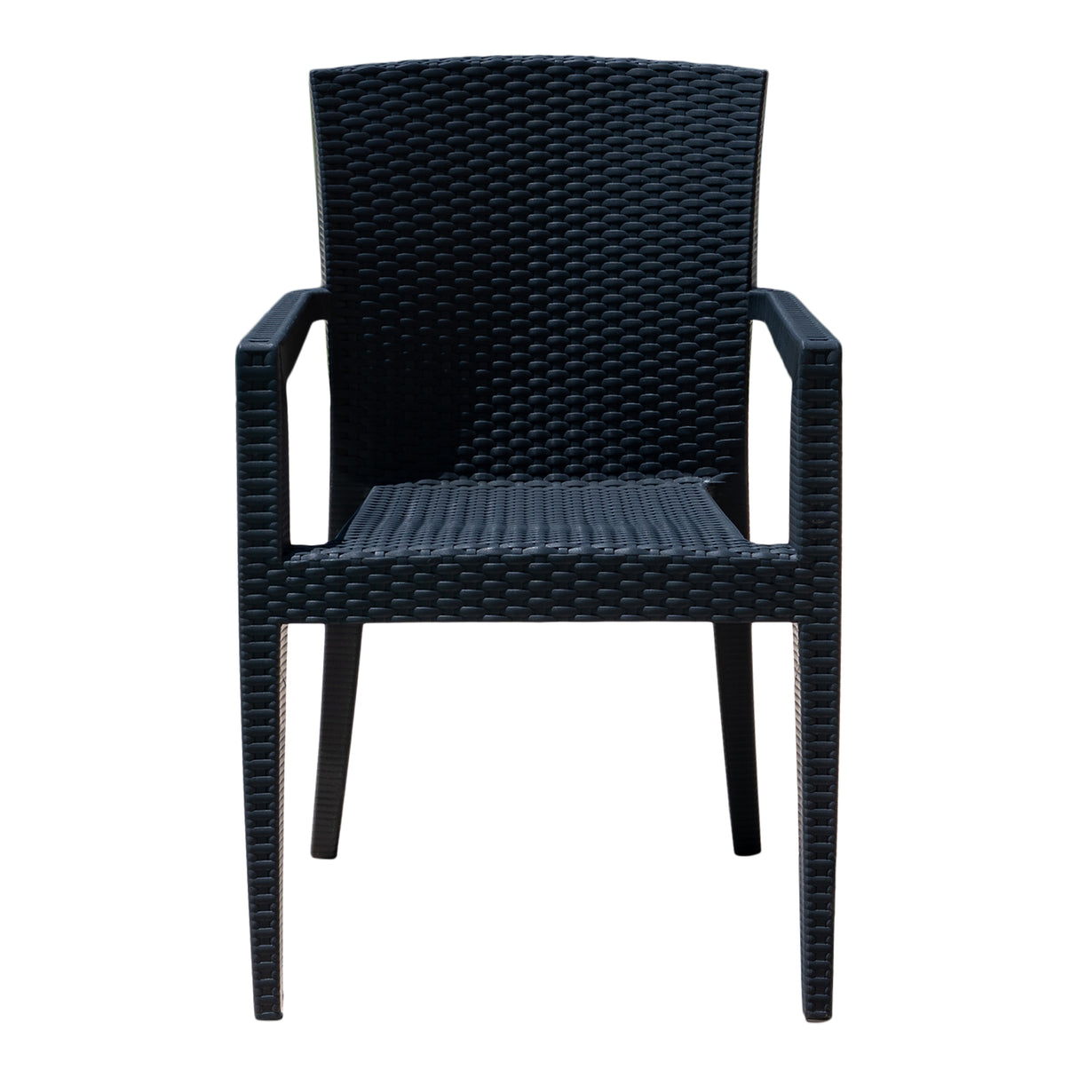 Montana Set of 2 Stackable Armchair - Anthracite Model RBO-MONTANA-ANT-AC-SET2 by Rainbow Outdoor