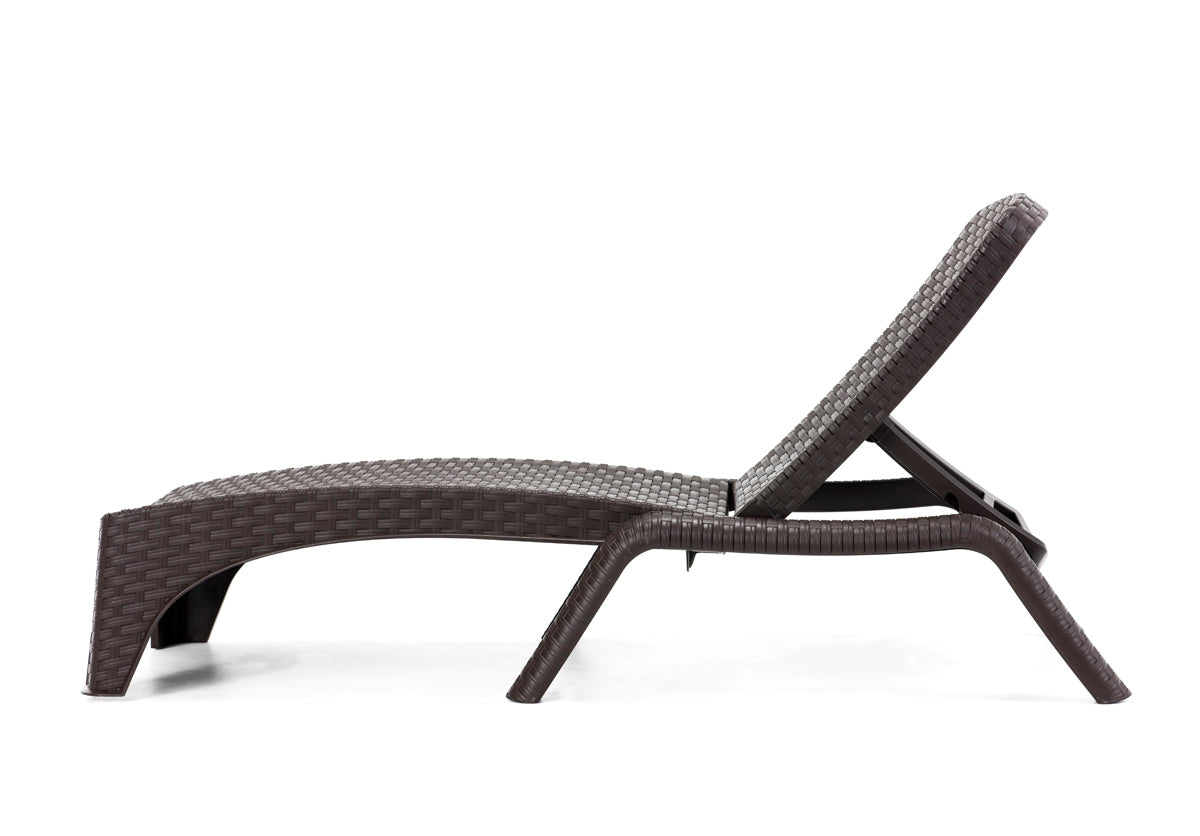 Roma Set of 2 Chaise Lounger - Brown Model RBO-ROMA-BRW-2CL by Rainbow Outdoor
