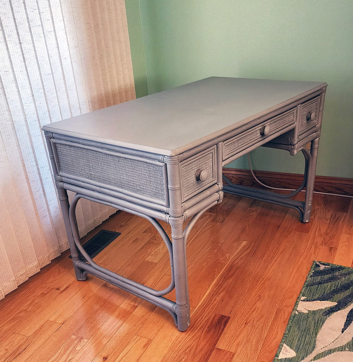 Showroom Special! Summer Retreat Wicker and Rattan Desk Model 818-058 by Braxton Culler