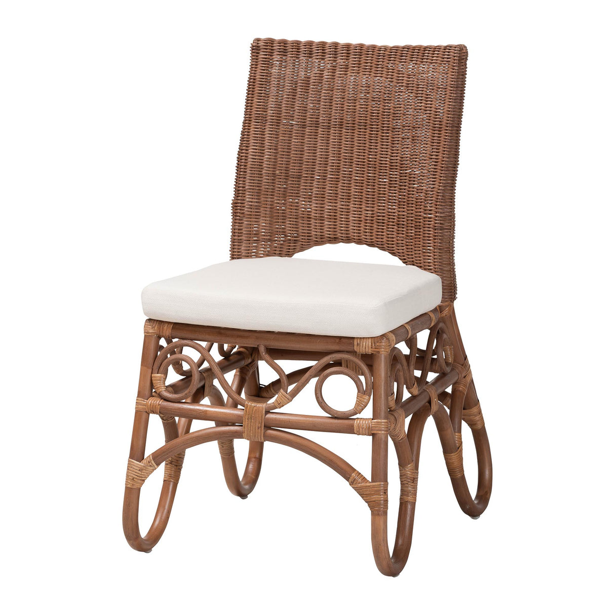 Bago Natural Rattan Dining Chair by Wicker Fair