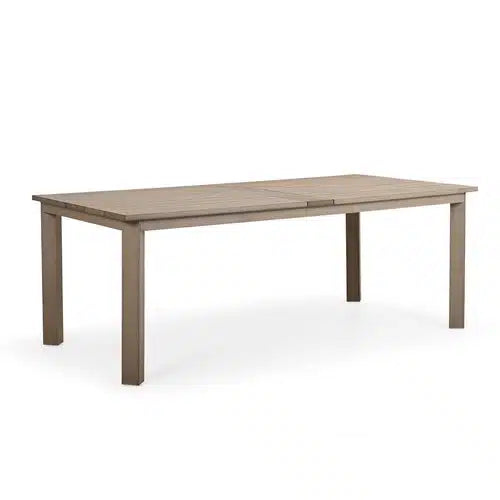 Rodeo Beach Outdoor PoliSoul™ 7 Piece Sling Dining Set in Weathered Teak Model Rodeo-Beach-WTK-7PC-Dining