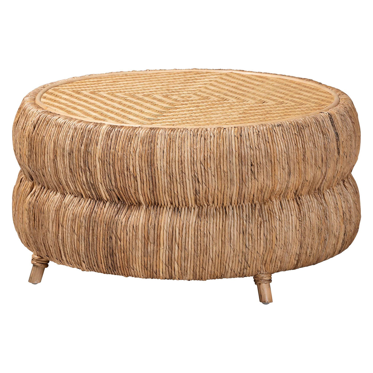 Bangka Rattan and Seagrass Coffee Table by Wicker Fair