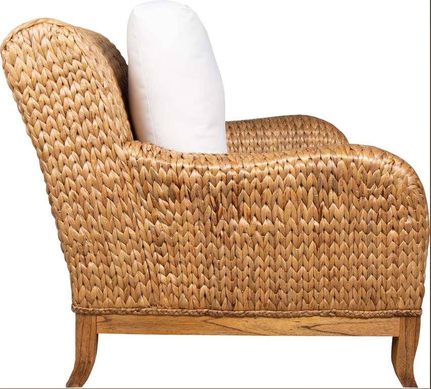 Tradewinds Indoor Wicker and Wood Arm Chair C622 From Capris Furniture
