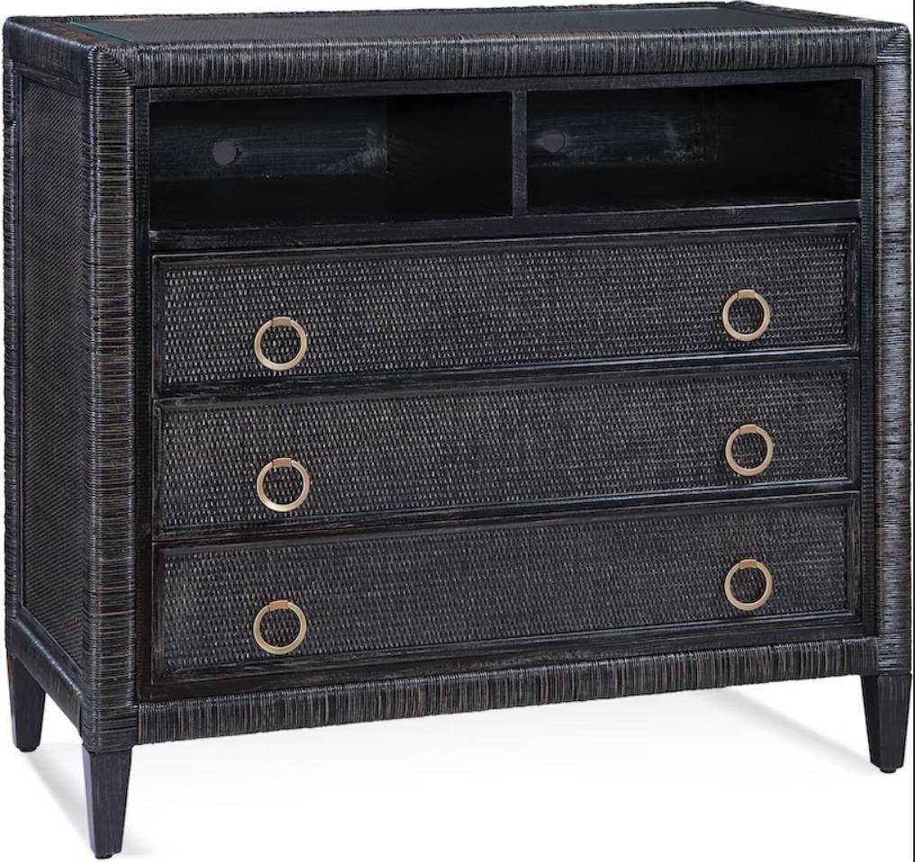 Sabal Bay Wicker and Rattan Media Chest Model 809-024 by Braxton Culler
