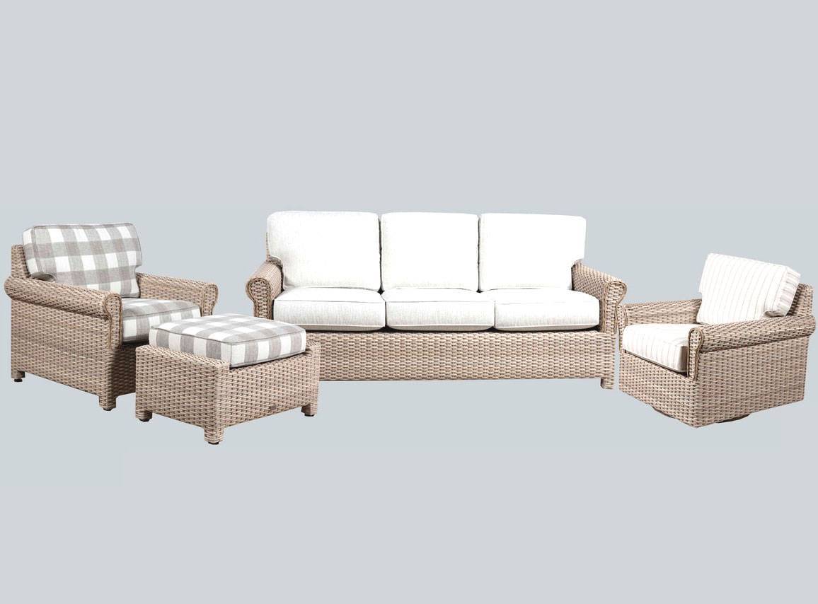 Sanibel Outdoor Wicker Swivel Glider SG9842 by Beachcraft