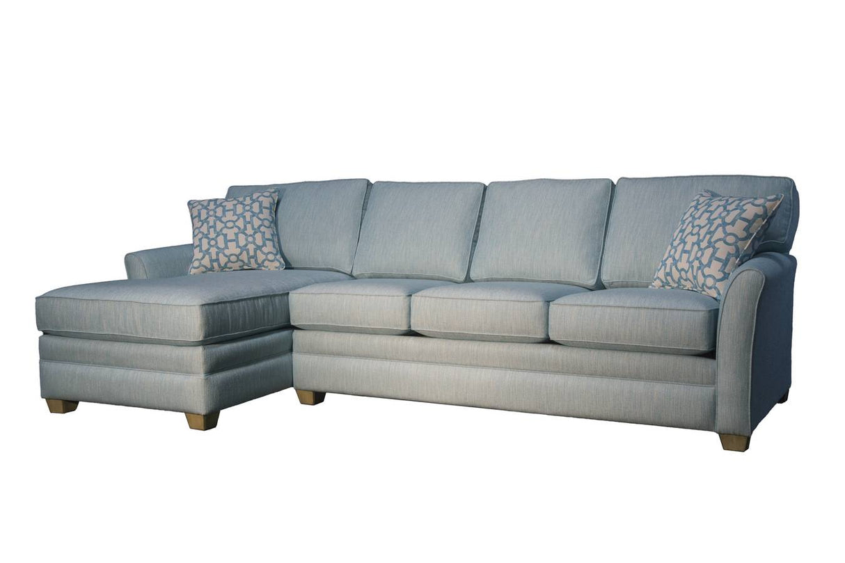SECT203-Chaise Upholstered Sectional Chaise Set by Capris Furniture
