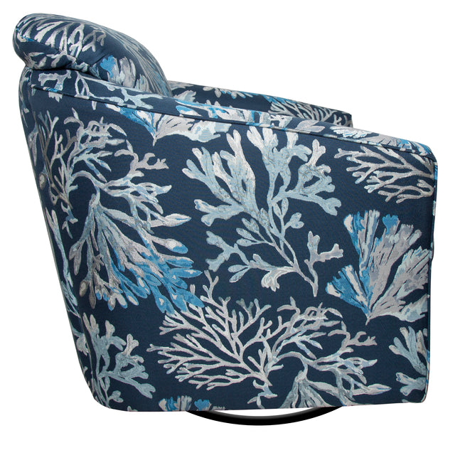 Seychelles Upholstered Swivel Chair Model SW108 by Capris Furniture