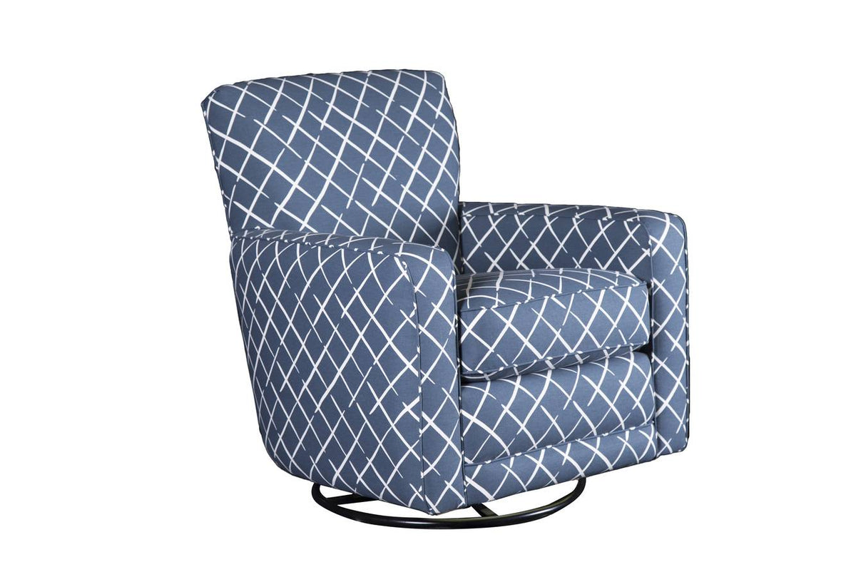 Upholstered Swivel Glider Chair Model SG118 by Capris Furniture