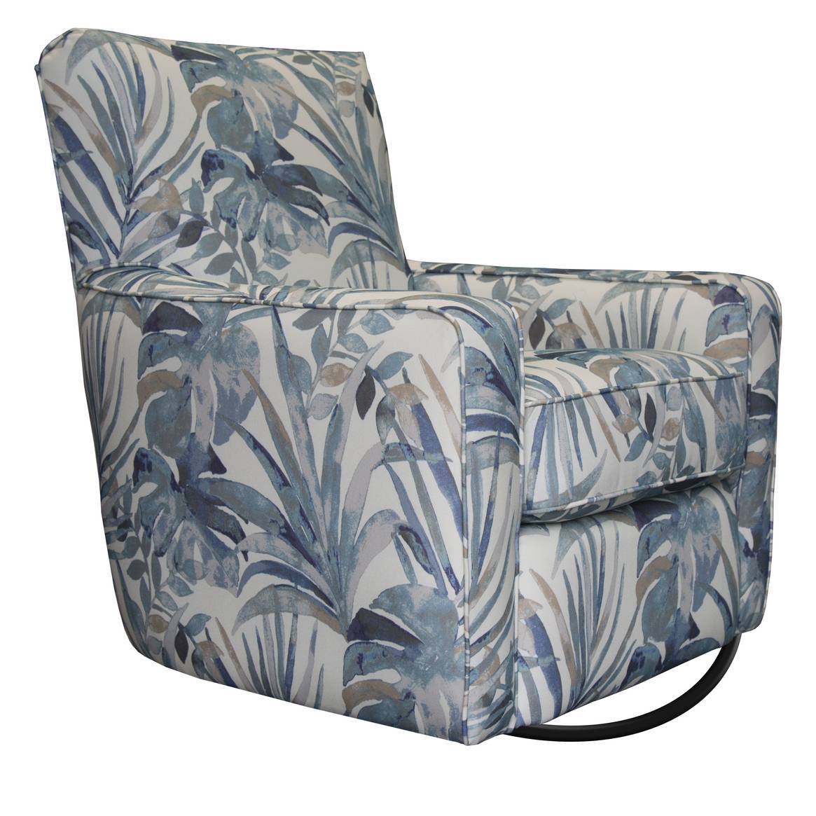 Upholstered Swivel Glider Chair Model SG118 by Capris Furniture