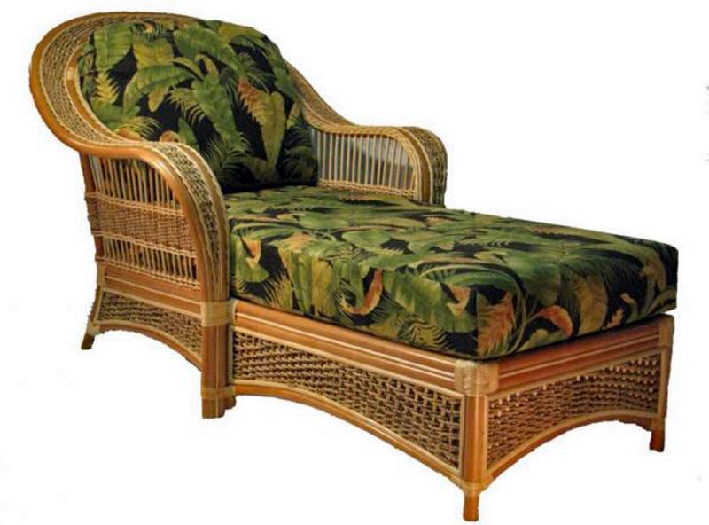 Spice Islands Rattan Chaise Lounge Model SICL