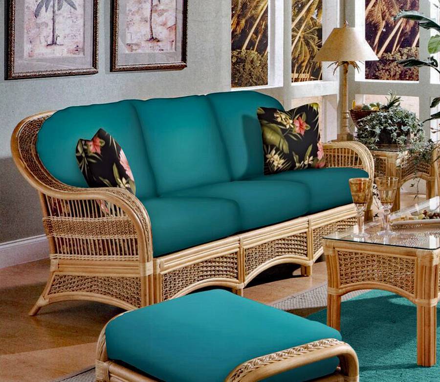 Shangri-la Rattan Sofa Model SIA3S by Wicker Fair