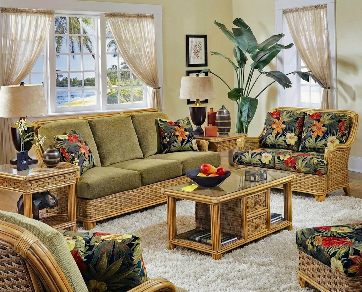 Somerset Rattan Loveseat Model 953-019 by Braxton Culler