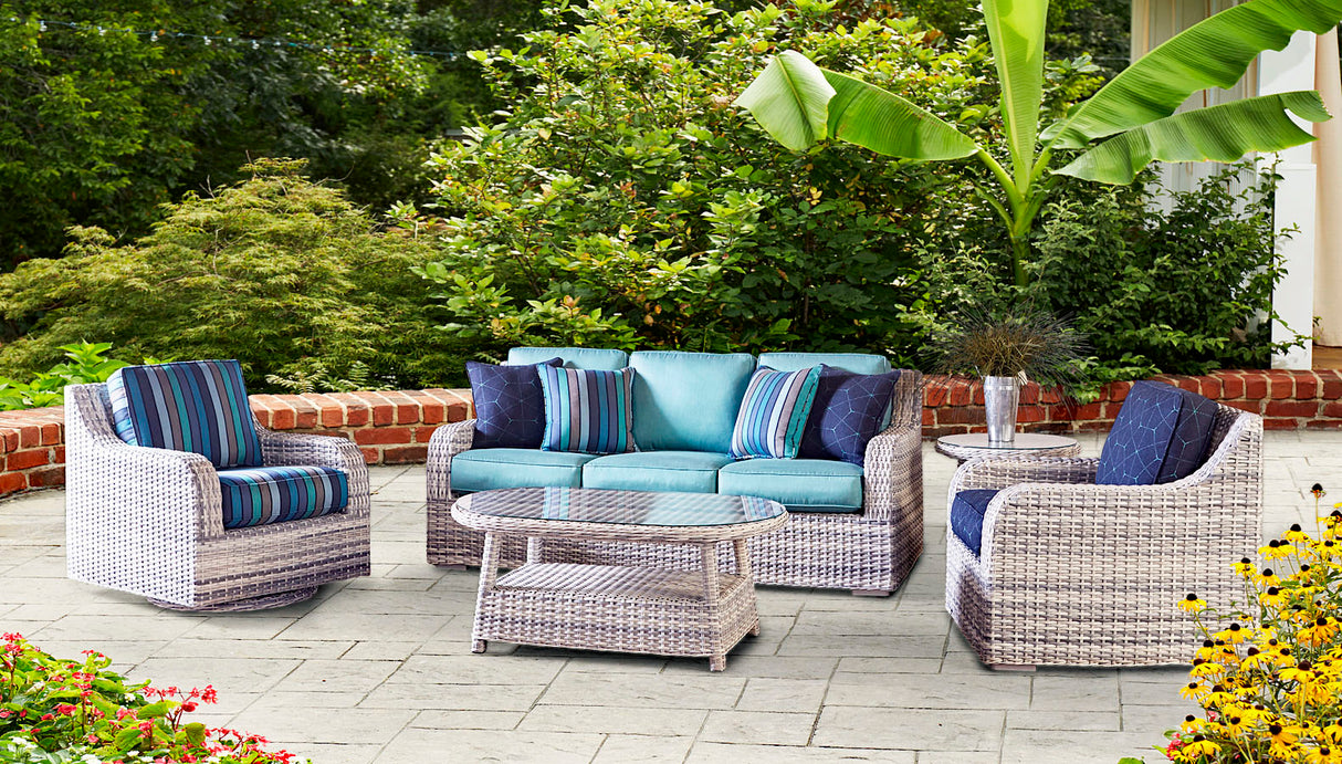 South Beach Outdoor Wicker 5 PC Set 9844-5PC by Beachcraft