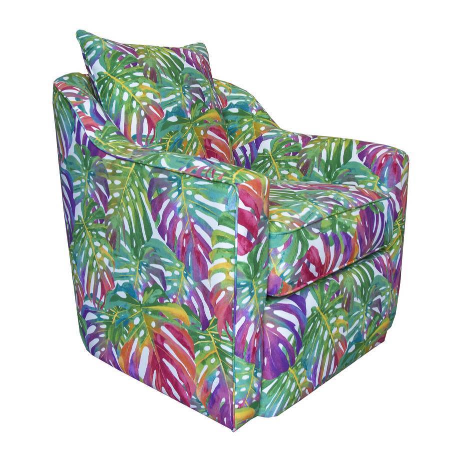 Upholstered Swivel Chair Model SW109 by Capris Furniture