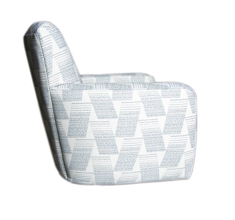 Upholstered Swivel Chair Model SW118 by Capris Furniture