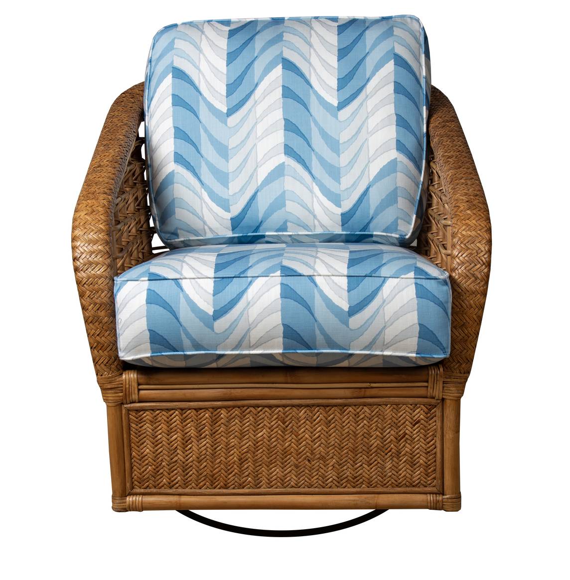 Mackinac Rattan Swivel Glider Chair from Capris Furniture Model SW320