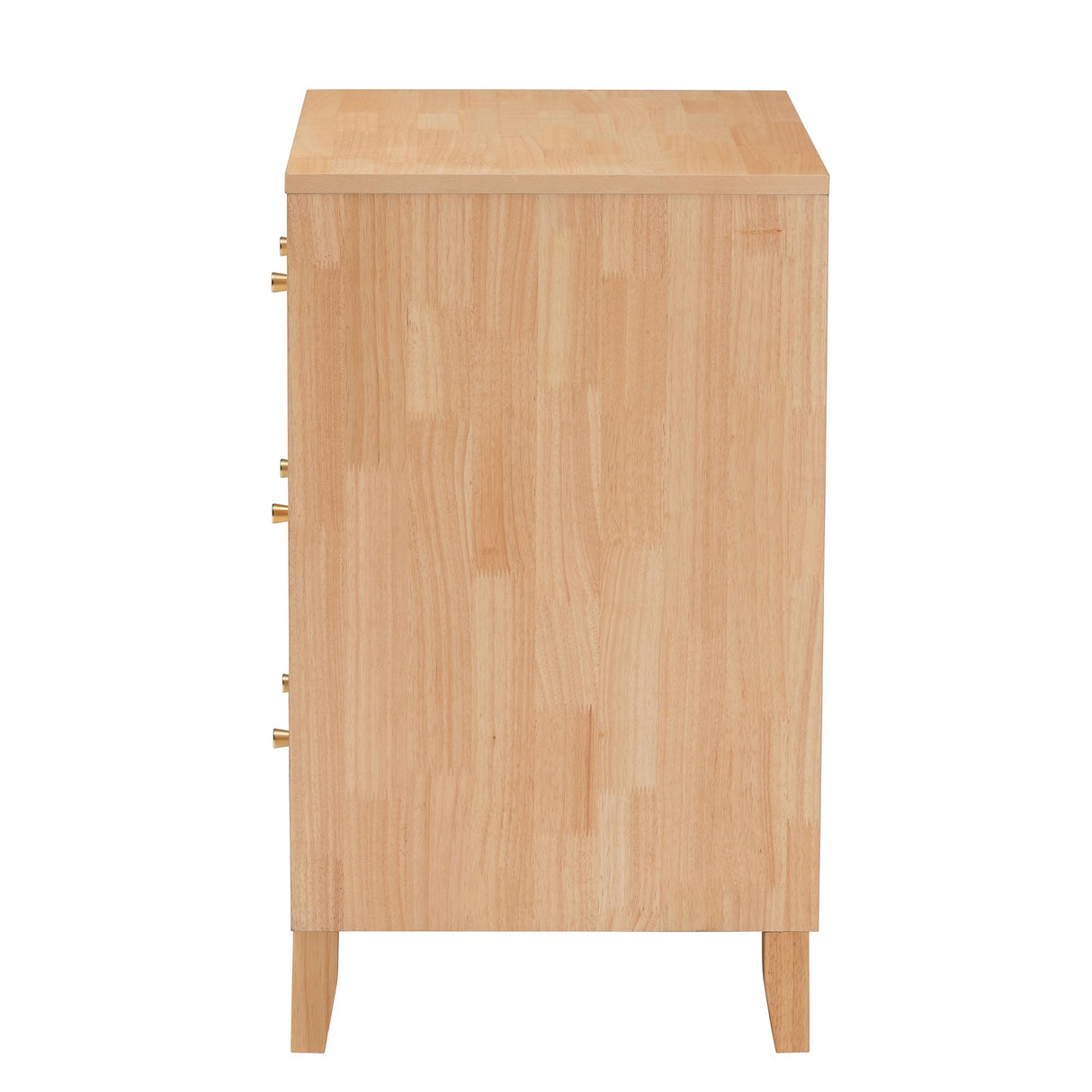 Hosea Japandi Carved Honeycomb Natural 3-Drawer Chest by Wicker Fair
