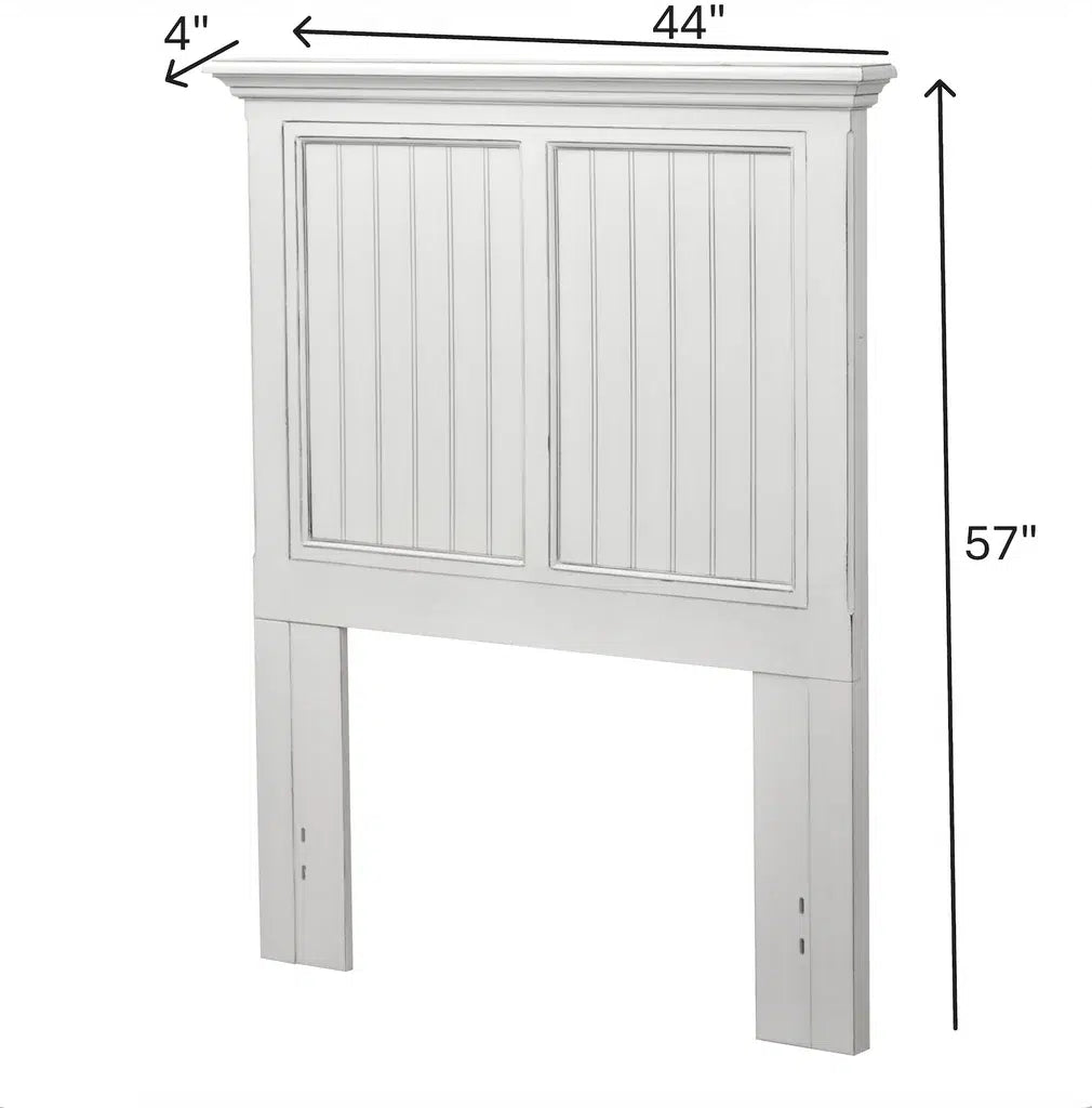 Monaco Distressed White Twin Headboard Model B81839-BLANC By Seawinds Trading