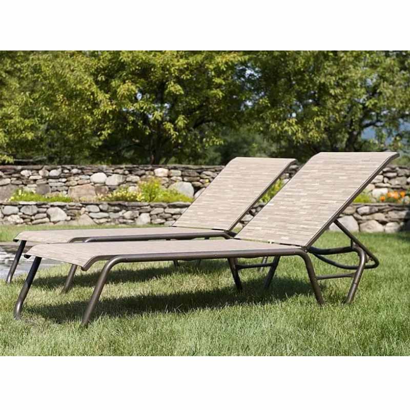 Gardenella Outdoor Sling 2 Pc Aluminum Lounge Set by Telescope Casual Model TCGRDNLLASLNGSET1