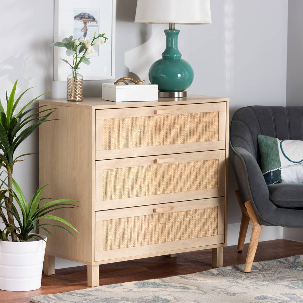 Serrano Wicker Fair 3-Drw Rattan Chest