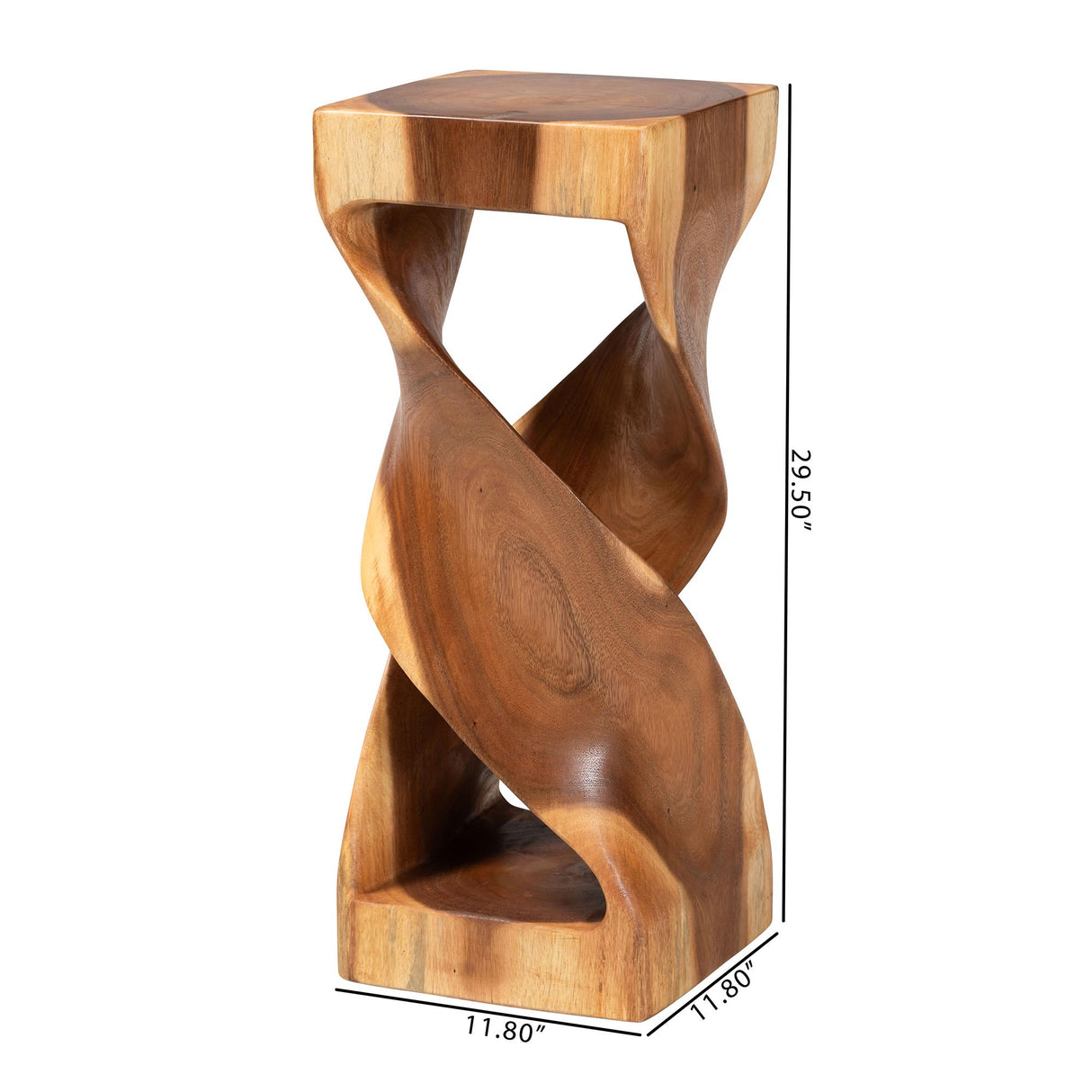 Raynee Suar Wood Accent Table by Wicker Fair