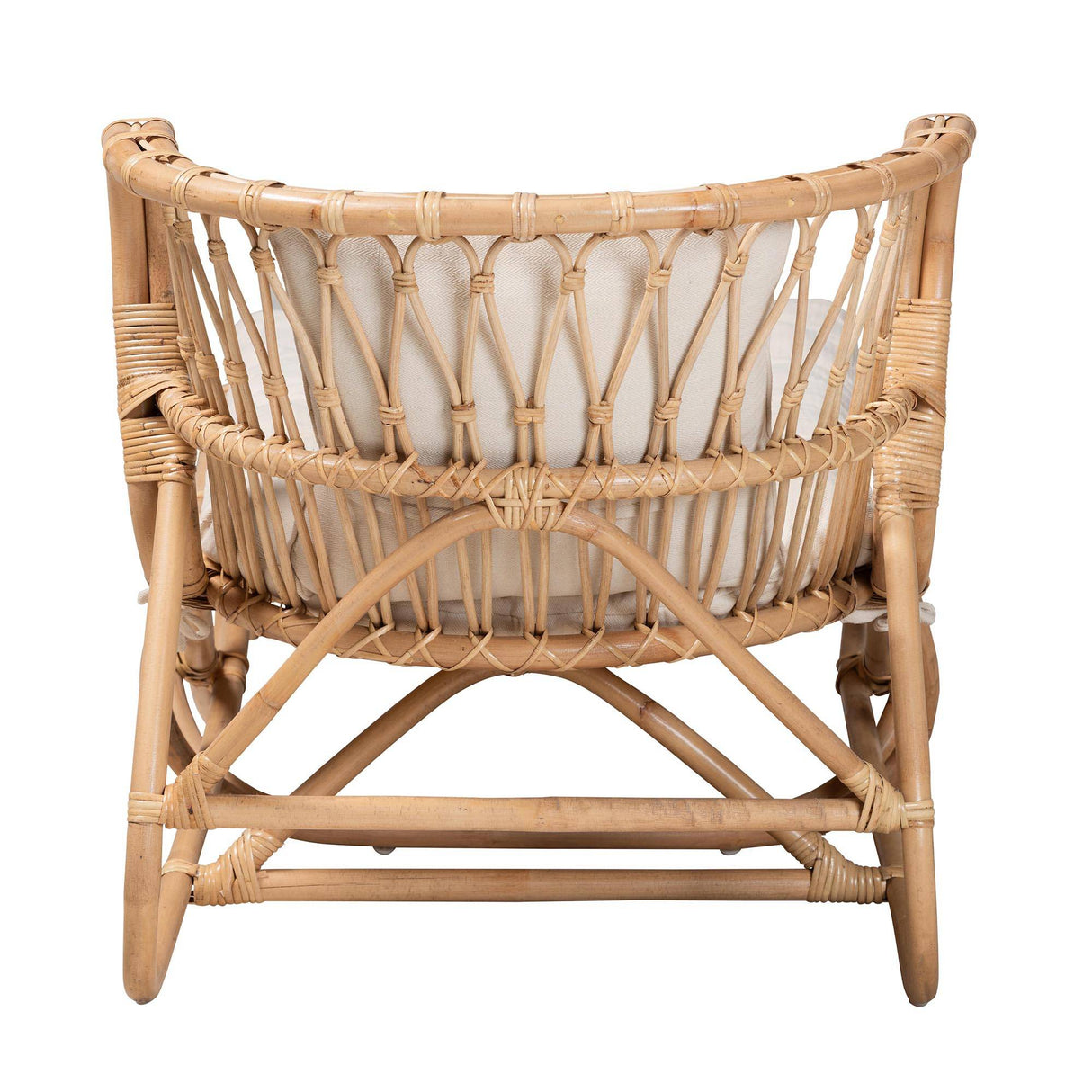 Sunny Wicker Fair Rattan Chaise with Cushions