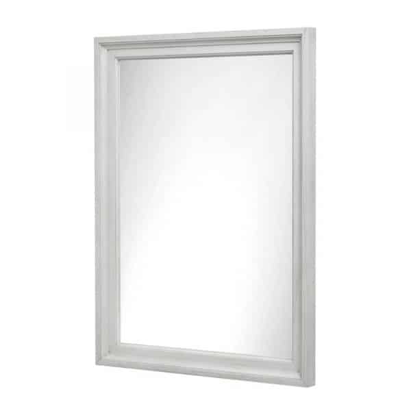 Surfside Weathered White Coastal Mirror B27738-WW By Seawinds Trading