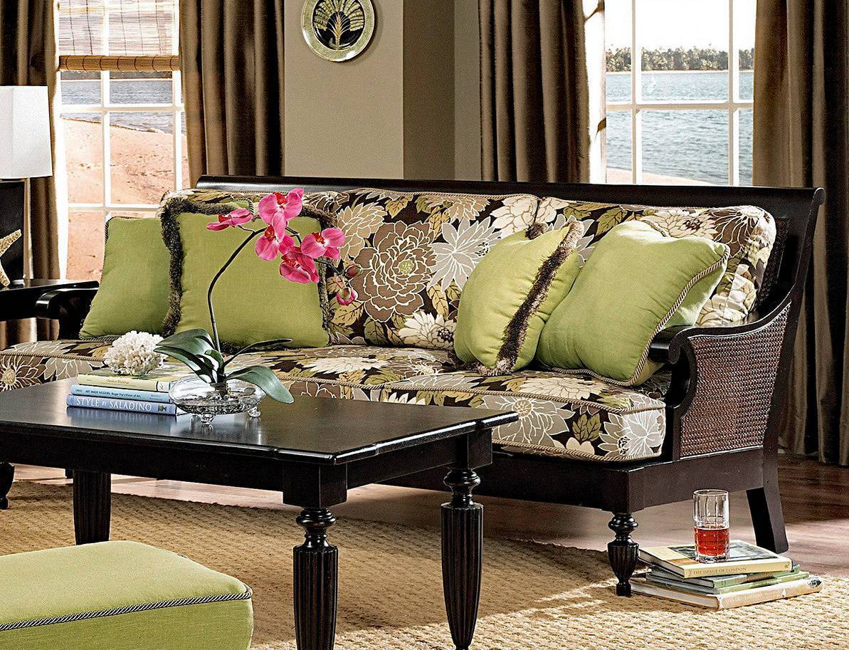 Traders Wood and Wicker 5 Pc Living Room Set Model TR-03-SET by Designer Wicker