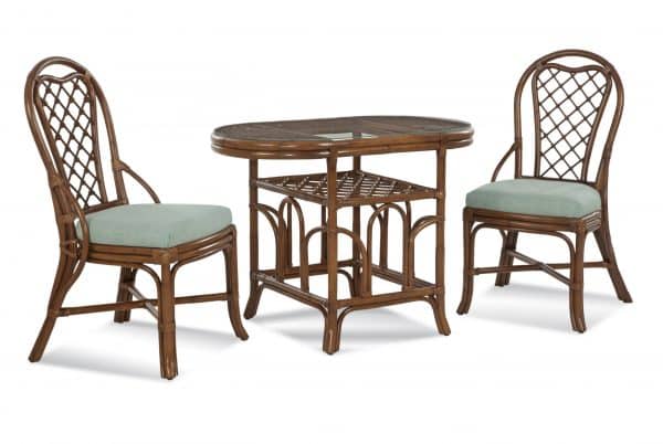 Trellis 3 Piece Rattan Honeymoon Breakfast Set 978-076SET by Braxton Culler